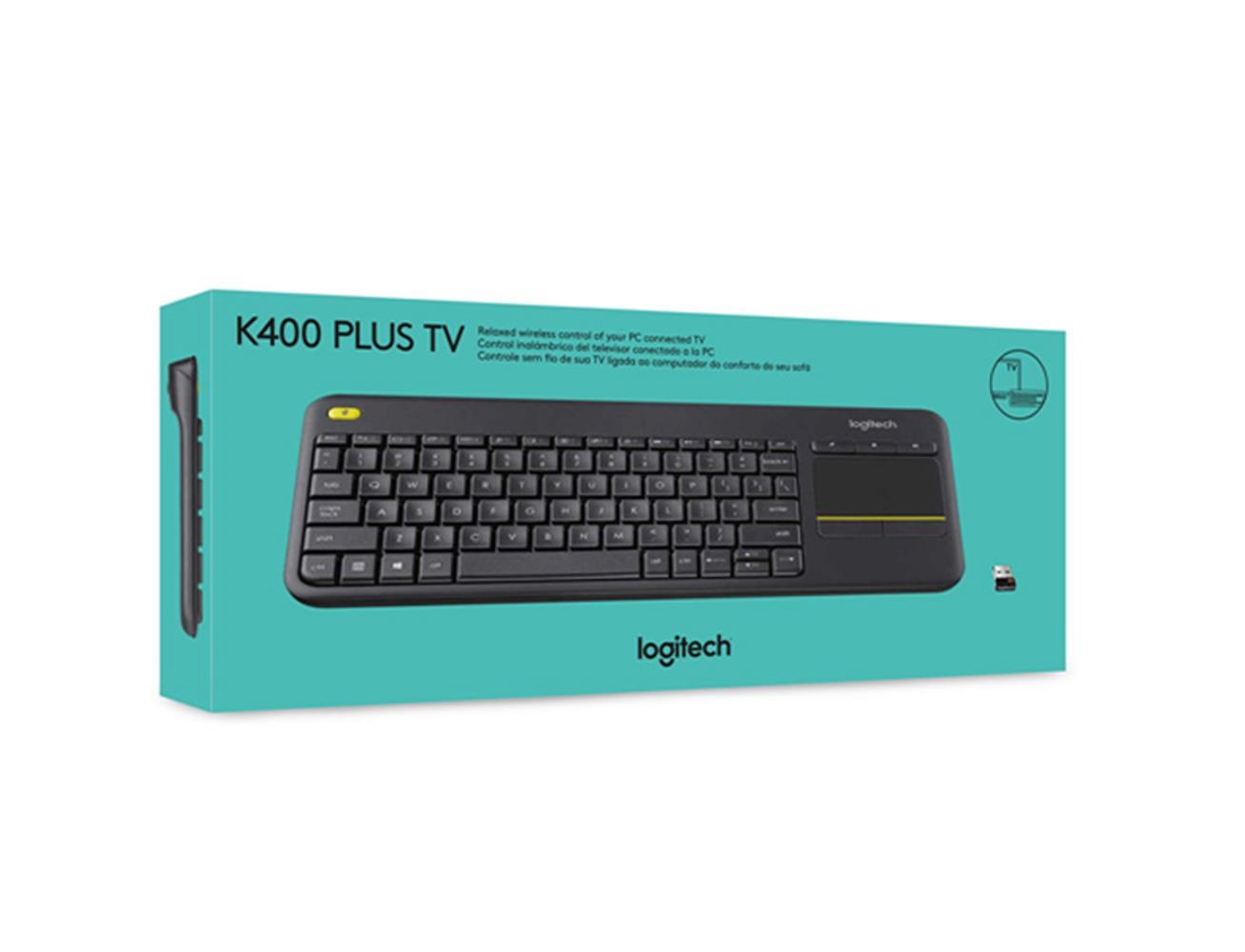 Logitech K400 Plus Wireless Keyboard with Touchpad – Smart TV & PC
