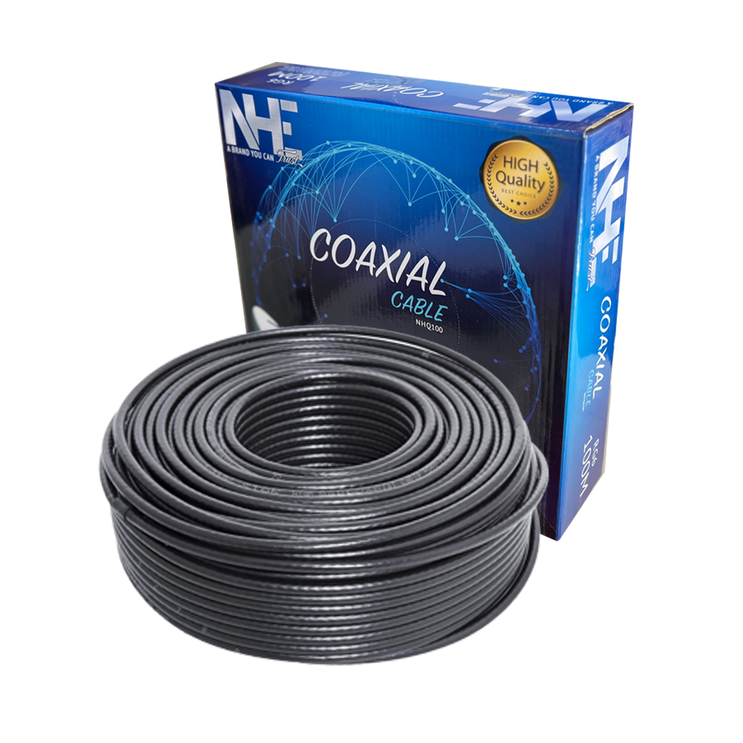 NHE-RG6 Coaxial High Quality Satellite Cable 100Mt
