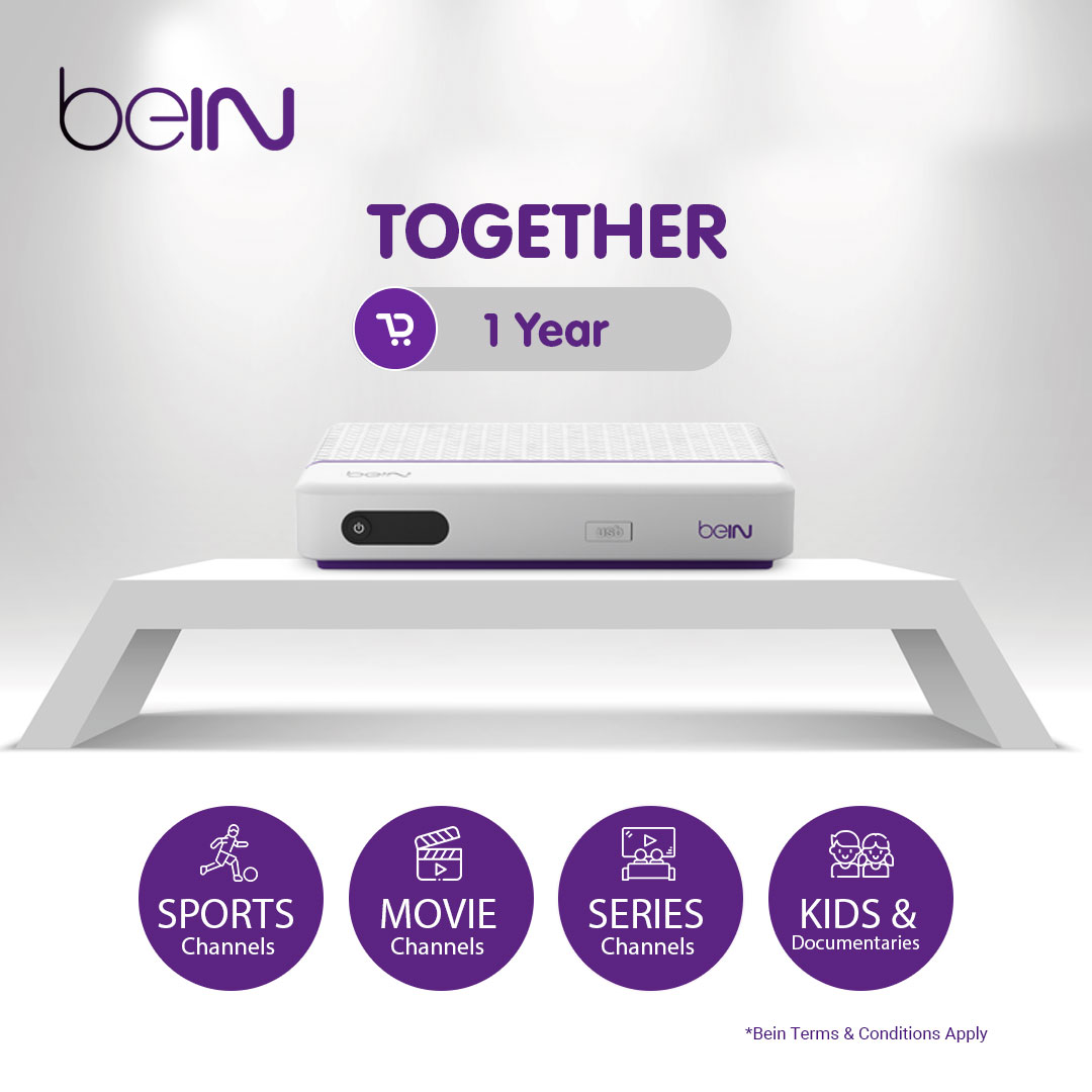 beIN TOGETHER  New Subscription 1 Year-beIN Receiver PVR Plus