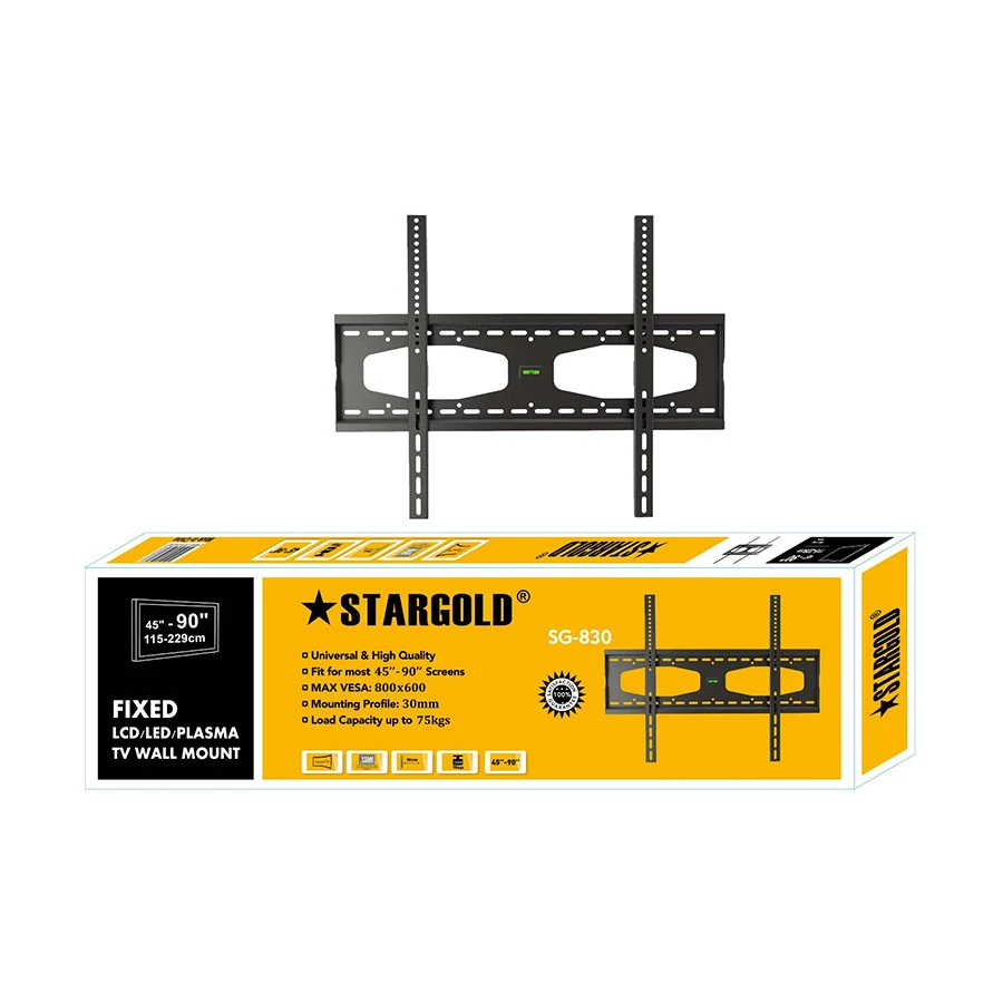 STARGOLD SG-830 Fixed TV Wall Mount for 45–90 Inch TVs