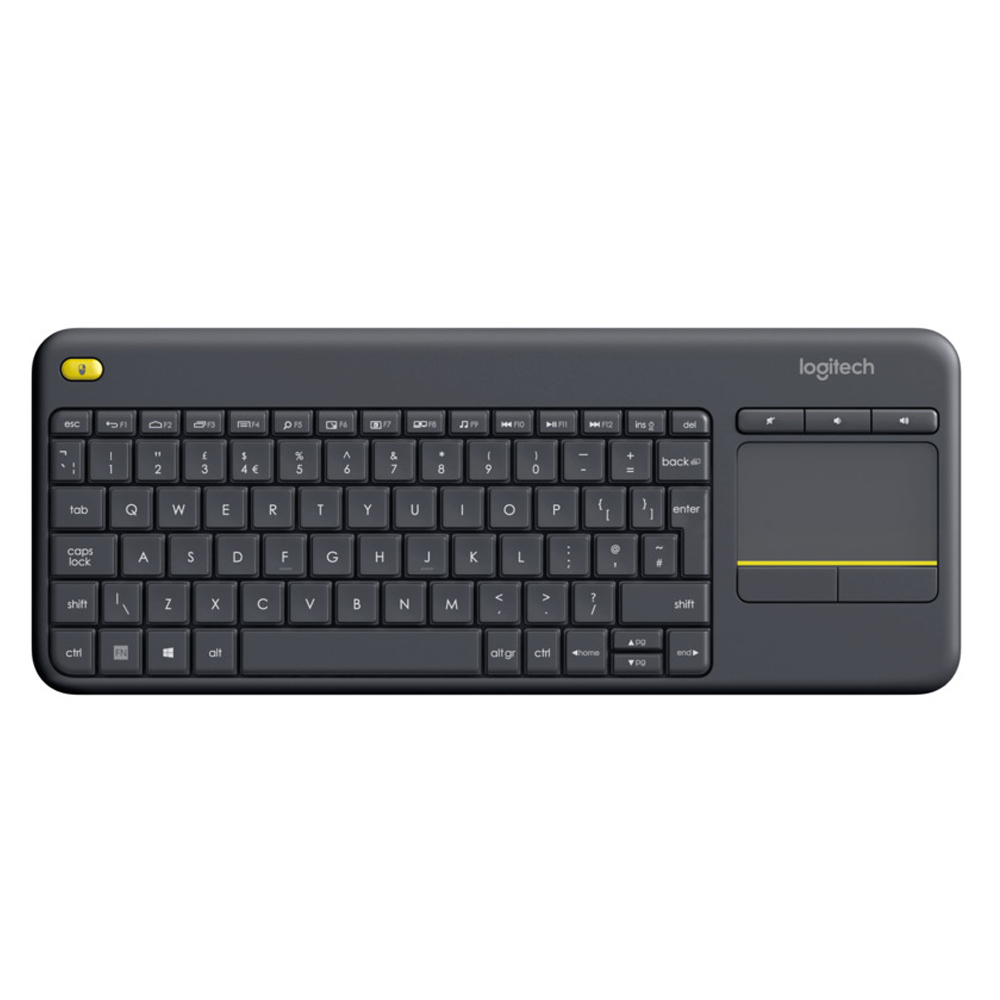 Logitech K400 Plus Wireless Keyboard with Touchpad for Smart TV & PC