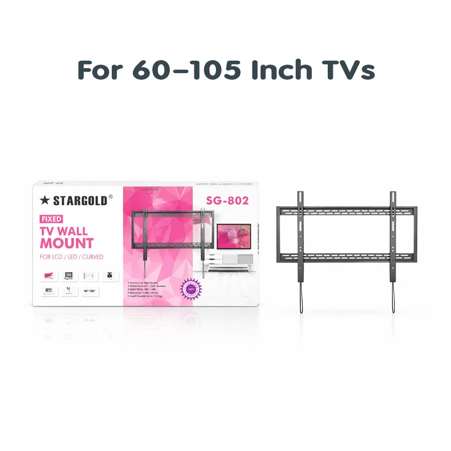 STARGOLD SG-802 Fixed TV Wall Mount for 60–105 Inch TVs