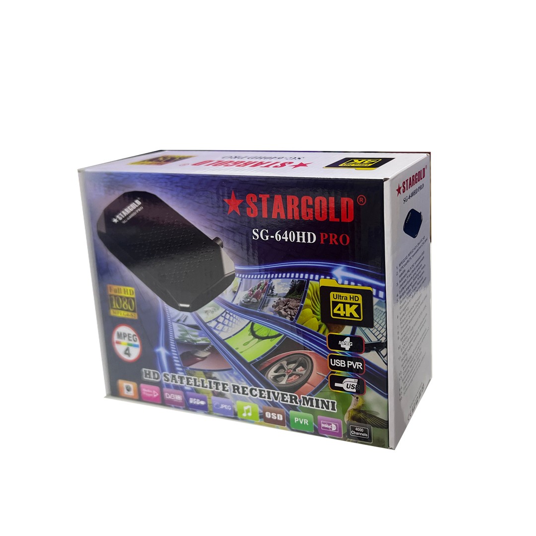 STARGOLD SG-640 HD Mini FTA Satellite Receiver – Free-To-Air Full HD Digital Receiver